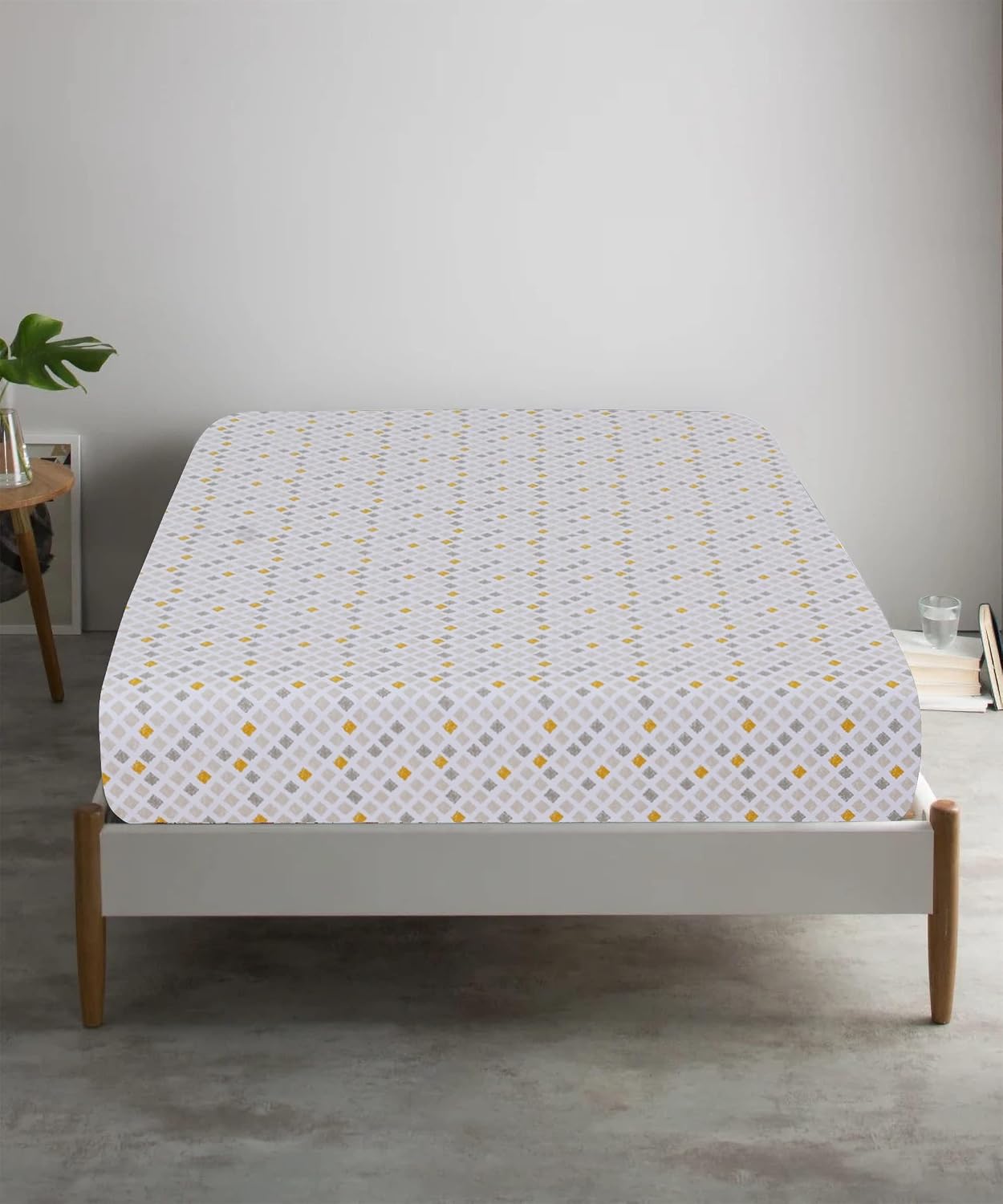 Yellow Queen Cotton Twill Deep Pocket Fitted Sheet